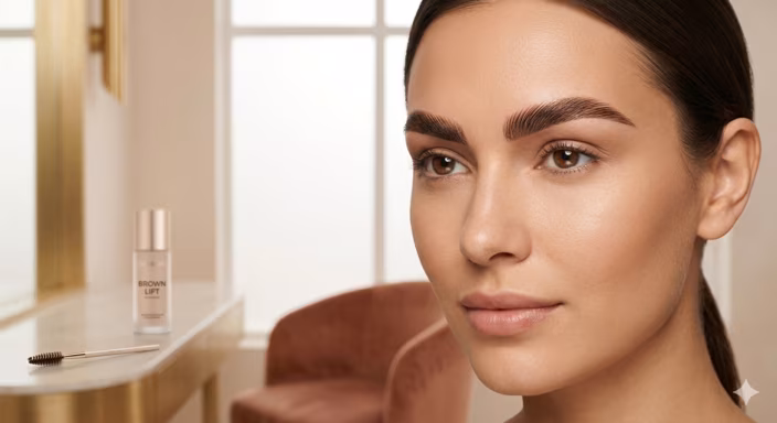 Brow lift ou rehaussement des sourcils avec ou sans teinture